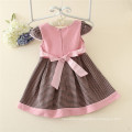 lovely baby girl dresses pink cap sleevess baby princess dress cutting